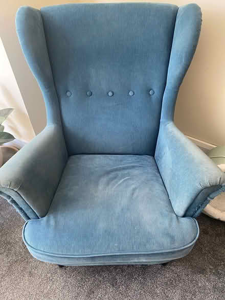 Photo of free Blue Ikea armchair (Harborne B17) #1