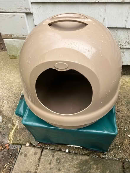 Photo of free Round beige litter box large (Stoughton) #1