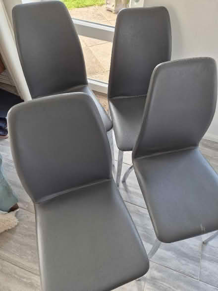 Photo of free 4 Dining Chairs dark grey (Taunton Killams & Mountfield District Ward TA1) #1
