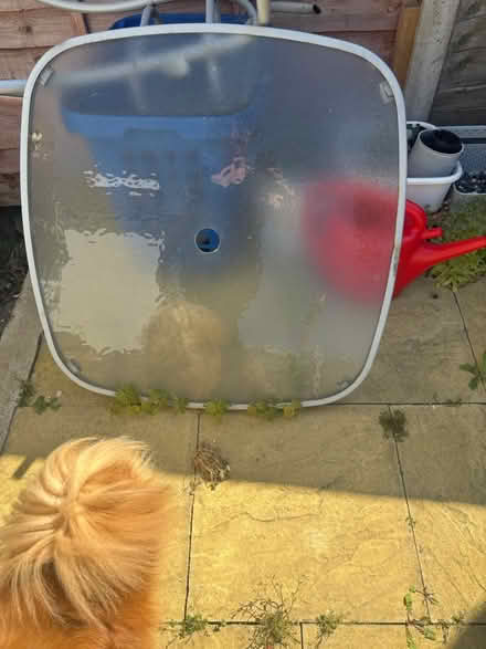 Photo of free Garden table - glass top (Bexleyheath DA7) #1
