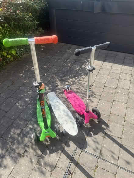 Photo of free Penny Scate board and two scooters (CH64) #2
