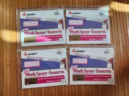 Photo of free 4 packs hanging file folder tabs (North York Civic Centre) #1