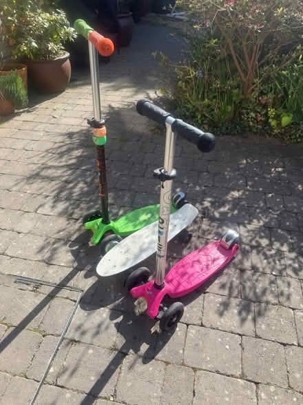 Photo of free Penny Scate board and two scooters (CH64) #3