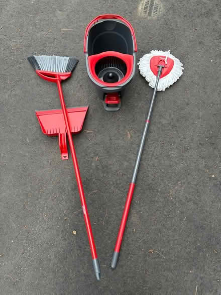 Photo of free O-Cedar Spin Mop, Broom, Dust Pan (Lunenburg) #1