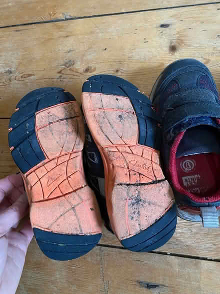 Photo of free 2 pairs of 8.5f toddler clarks (Crookes S10) #3