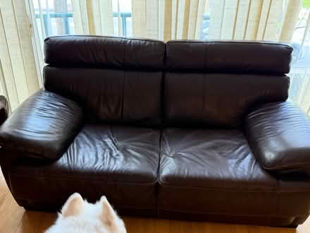 Photo of free 3 pc leather sofa, chair, couch (Lincoln park) #2