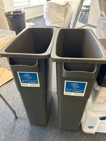 Photo of free Two confidential waste bins (W2 2ET) #1