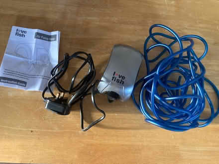 Photo of free Love Fish Medium Air Pump and 5m length of tubing. (Northcourt OX14) #1