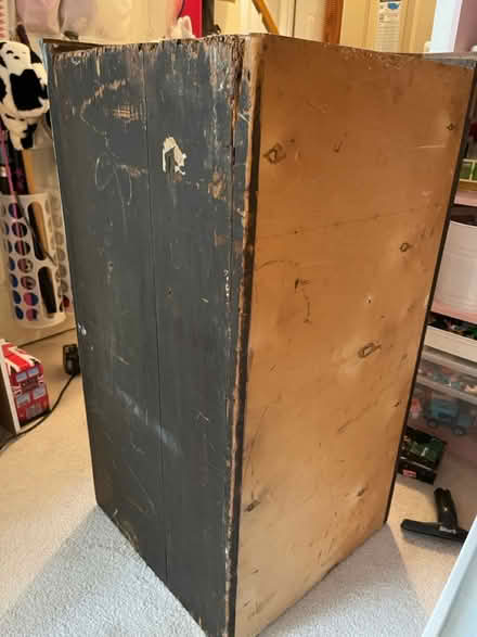 Photo of free Old corner cabinet carved painted (20165) #2