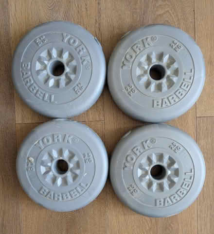 Photo of free 4 x 2.5kg York Barbells (Aldrington BN3) #1