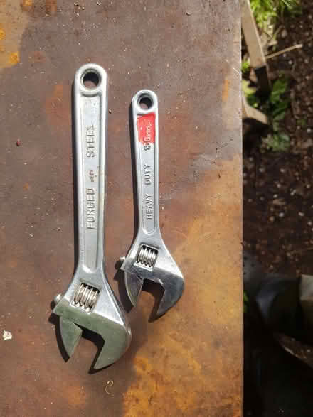 Photo of free 2x adjustable spanners 200mm +150mm (1) (Bear Flat BA2) #1