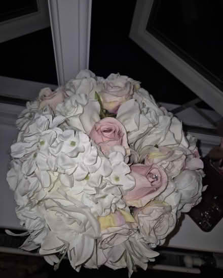 Photo of free Medium Hat box of fake flowers (RG2 Shinfield) #2
