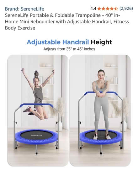 Photo of free 40" Trampoline w/ Adjustable Handle (Kinsale) #2