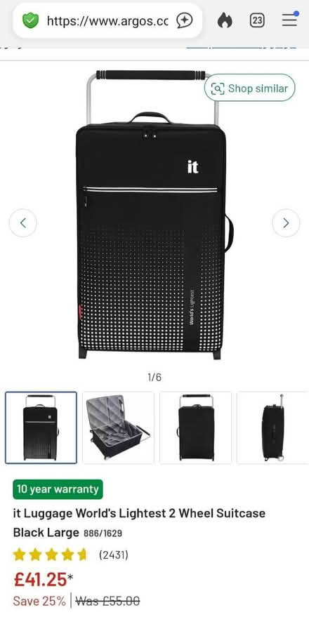 Photo of free Suitcase almost like new (N15 3LU) #3