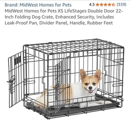 Photo of free 22-Inch Dog Crate & Cover (Kinsale) #4