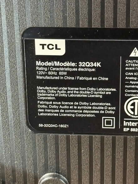 Photo of free TCL 32" FireTV (near Tartan/ Jockvale) #4