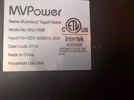 Photo of free Yogourt Maker (Los altos , CA) #2