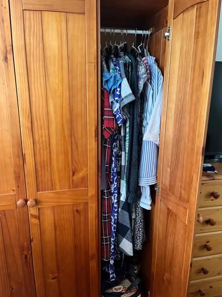 Photo of free 3 door pine wardrobe (Thatcham RG18) #4