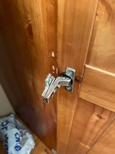 Photo of free 3 door pine wardrobe (Thatcham RG18) #2