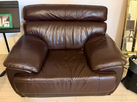 Photo of free 3 pc leather sofa, chair, couch (Lincoln park) #1