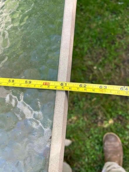 Photo of free Square glass garden table (CO10 Sudbury) #2