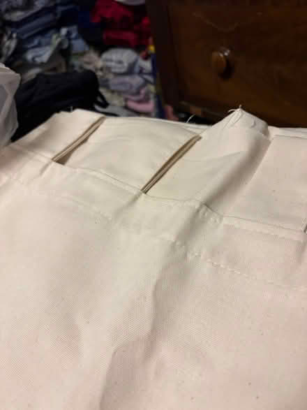 Photo of free Two muslin tab curtains (Fremont) #1