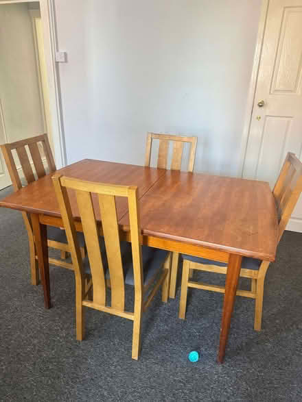 Photo of free Dinning table with 4 single chairs (Chorley PR6) #1