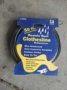 Photo of free 50 ft galvanized thick wire #1