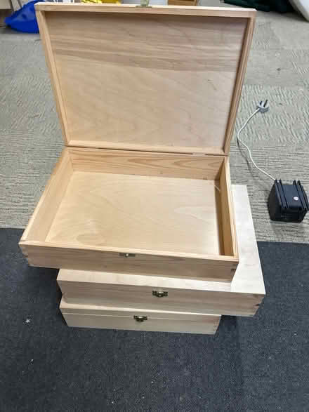 Photo of free White wood boxes (Haldens AL6) #1