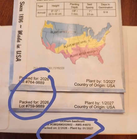 Photo of free basil and flower seeds (2026) (SE Washington DC) #2