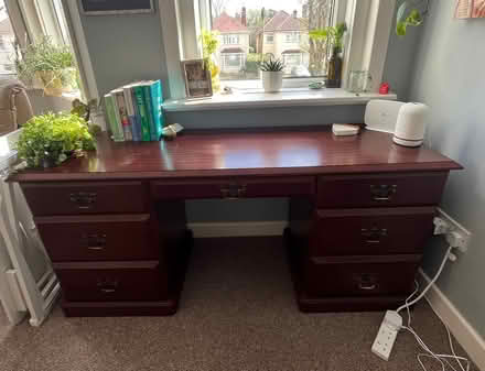 Photo of free Mahogany office desk (BH4) #2