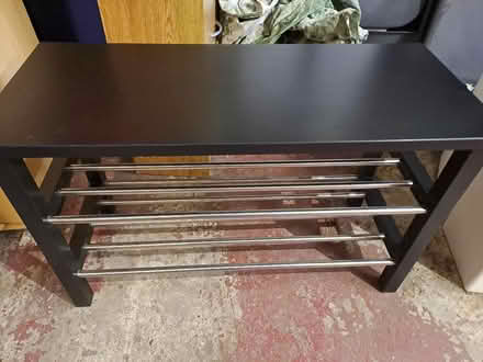 Photo of free Black bench / shoe rack. (Countesthorpe LE8) #1