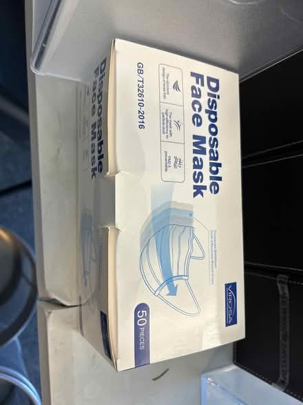 Photo of free One box of disposable face masks (W2 2ET) #1