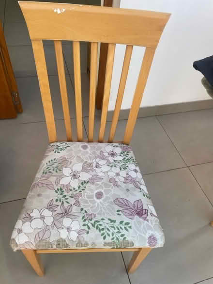Photo of free 4 wooden chairs (Eaton OX13) #1