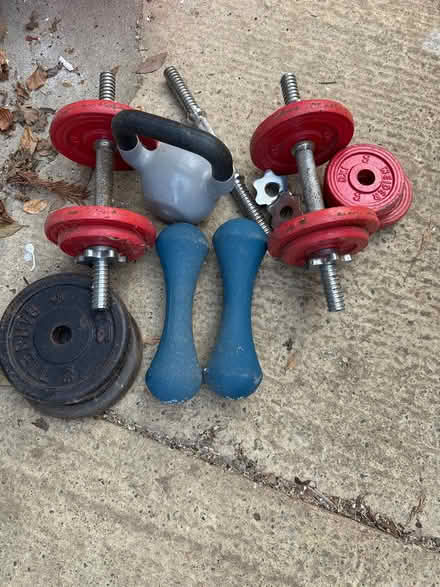 Photo of free Selection of weights (Burpham, Guildford) #1