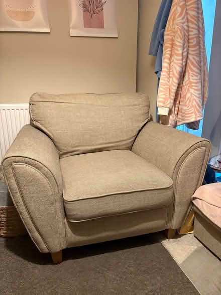 Photo of free Large beige armchair (Kingswood NN18) #1