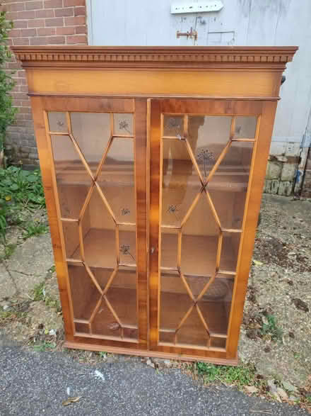 Photo of free Glass fronted shelving unit (Southbourne BH5) #1
