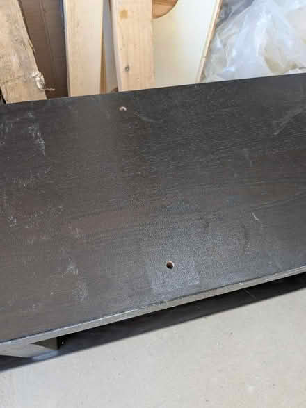 Photo of free Dark wood veneer shelf / TV stand (Bernards Heath AL1) #2