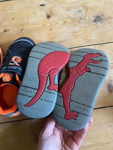 Photo of free 2 pairs of 8.5f toddler clarks (Crookes S10) #2