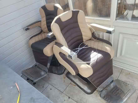 Photo of free 2 leather barbers chairs (Berwick Hills TS4) #1