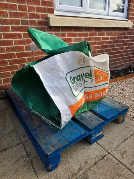 Photo of free Pallet and gravel bag (Hurst RG10) #1