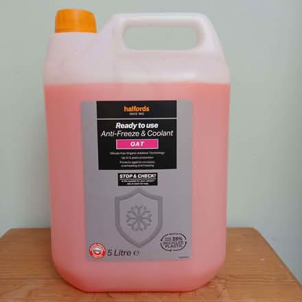 Photo of free About 4L Anti-Freeze Coolant OAT (North Hinksey OX2) #1
