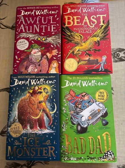 Photo of free 4 x hardback David Walliams books (Stanhill BB5) #2