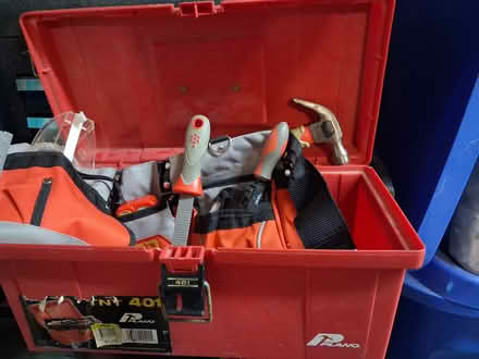 Photo of free Kids tool box, belts, tools (tramway/4 hills road) #1