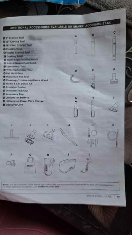 Photo of SHARK Vacuum cleaner attachments (Widnes WA8) #3