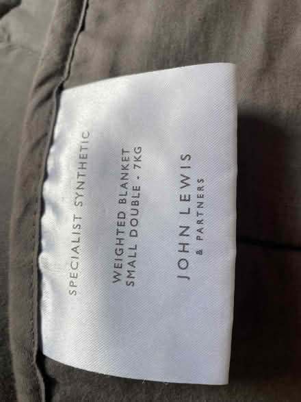 Photo of free John Lewis Weighted Blanket Small Double 7kgs (Sutton Pools OX14) #1