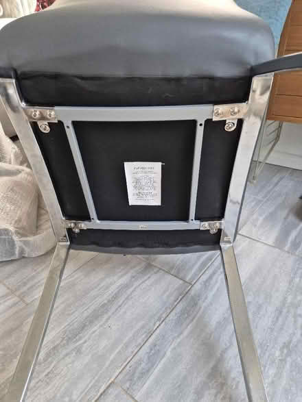 Photo of free 4 Dining Chairs dark grey (Taunton Killams & Mountfield District Ward TA1) #3