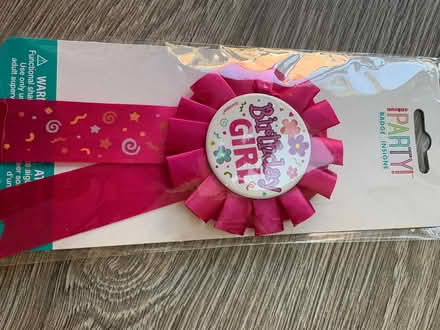 Photo of free Birthday girl badge (Datchet - SL3) #1