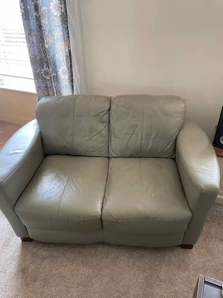 Photo of free Olive green 2-seater sofa (Moortown LS17) #1