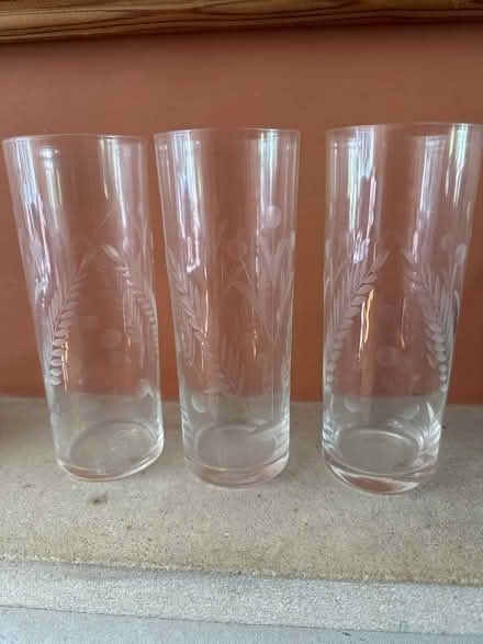 Photo of free Caithness (?) cut glass tumblers (Cheltenham) #1